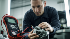 Professional alternator inspection and replacement service at Hyperion Auto Repair in Los Angeles with ASE-certified technicians